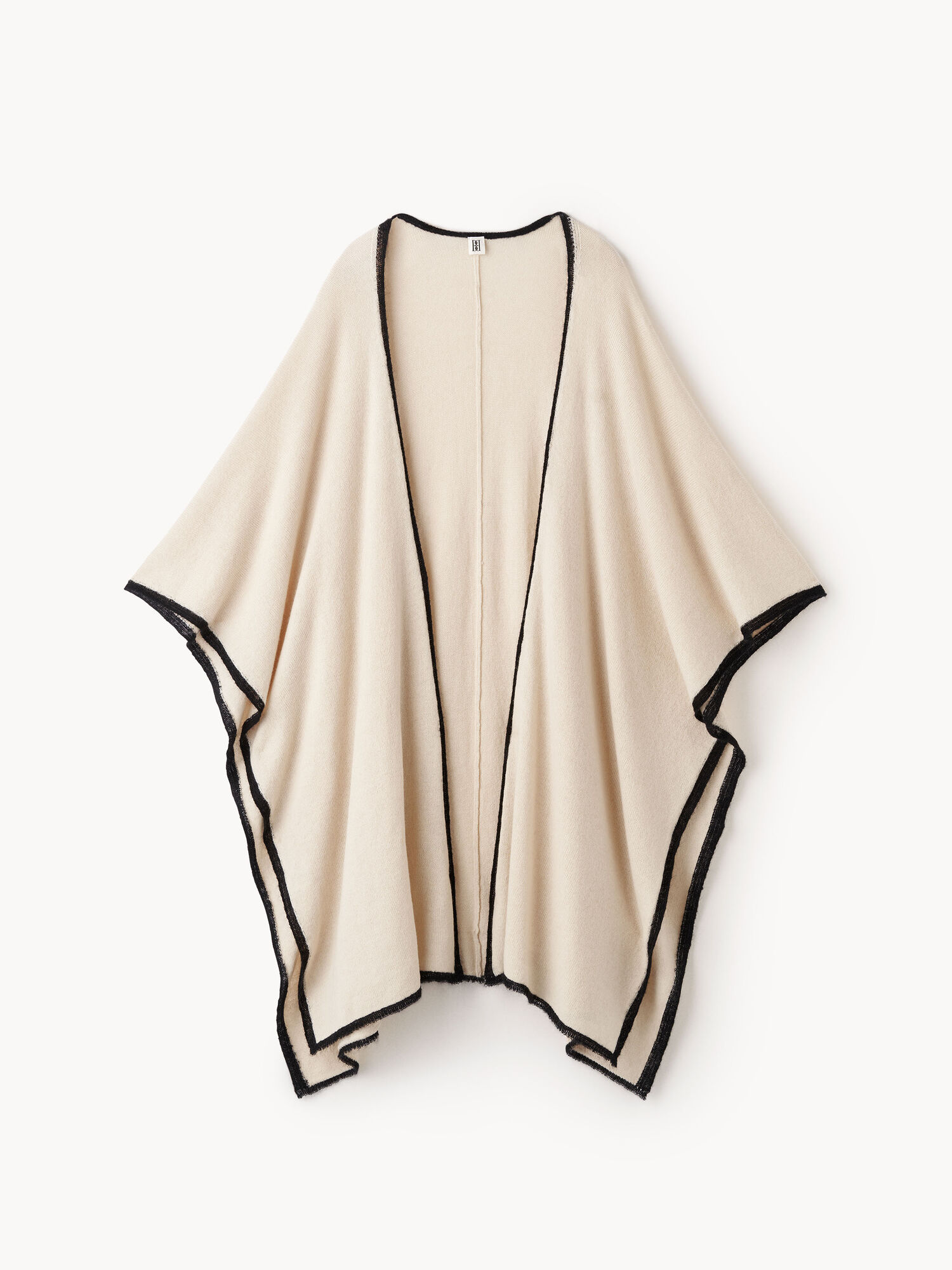 By Malene Birger Kassira Merino-blend Poncho Pletenina Oyster Gray | HR_BB87351