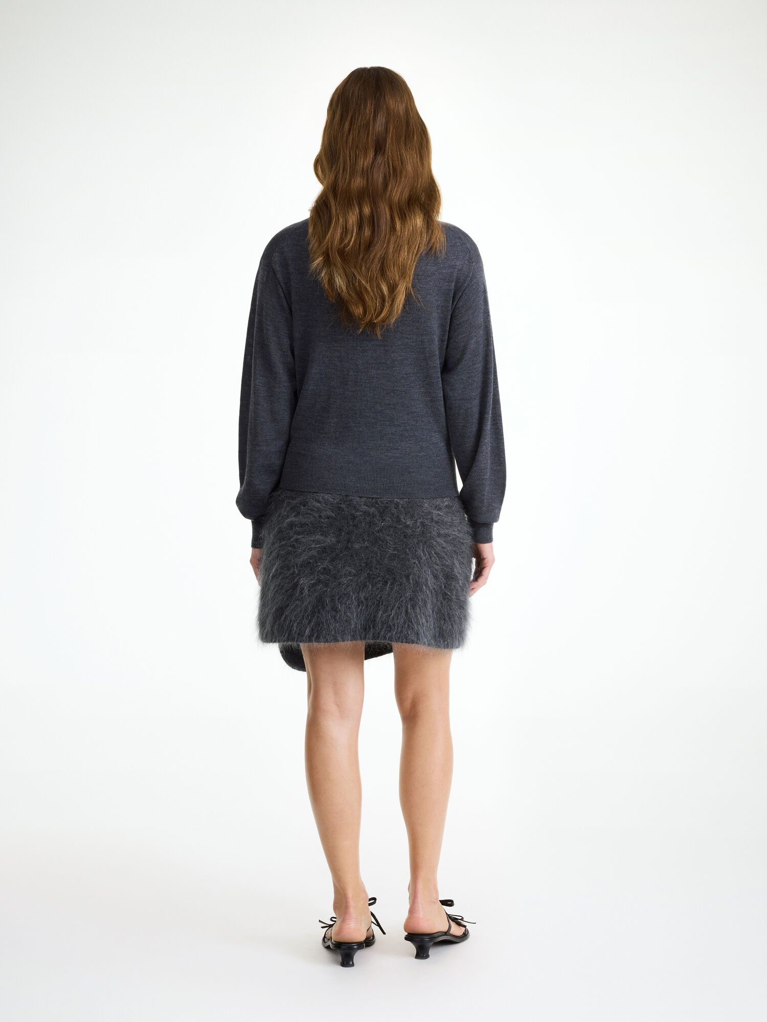 By Malene Birger Krissah Mini Skirt Pletenina Sive | HR_BB62729