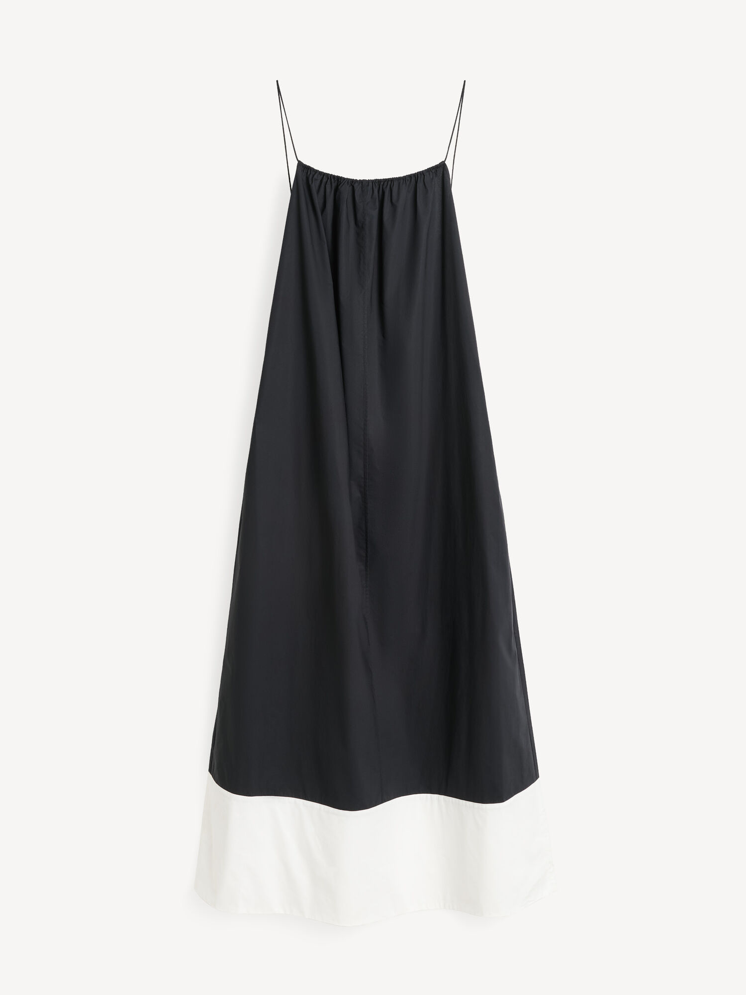 By Malene Birger Lanney Organic Cotton Maxi Haljina Crne Bijele | HR_BB33853