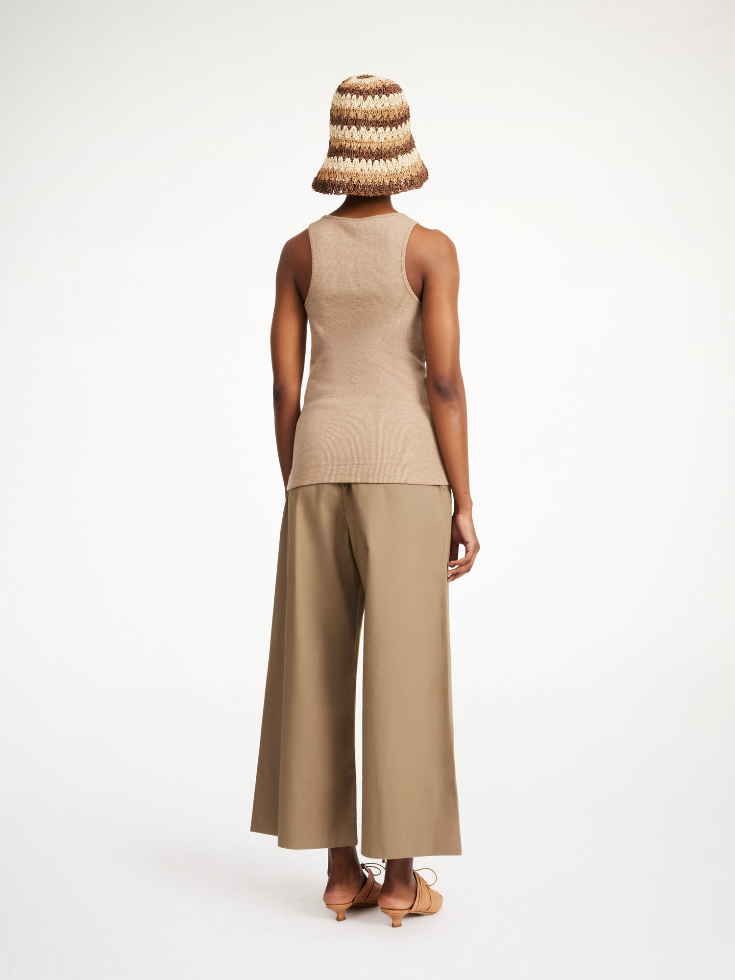 By Malene Birger Luisa High-waisted Hlače Shitake | HR_BB37272