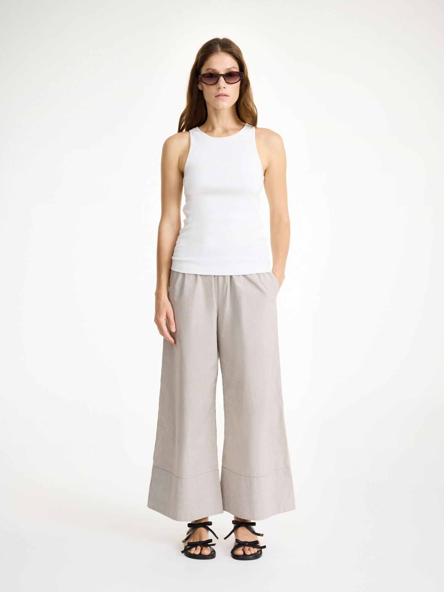 By Malene Birger Luisa High-waisted Hlače Smeđe | HR_BB78238