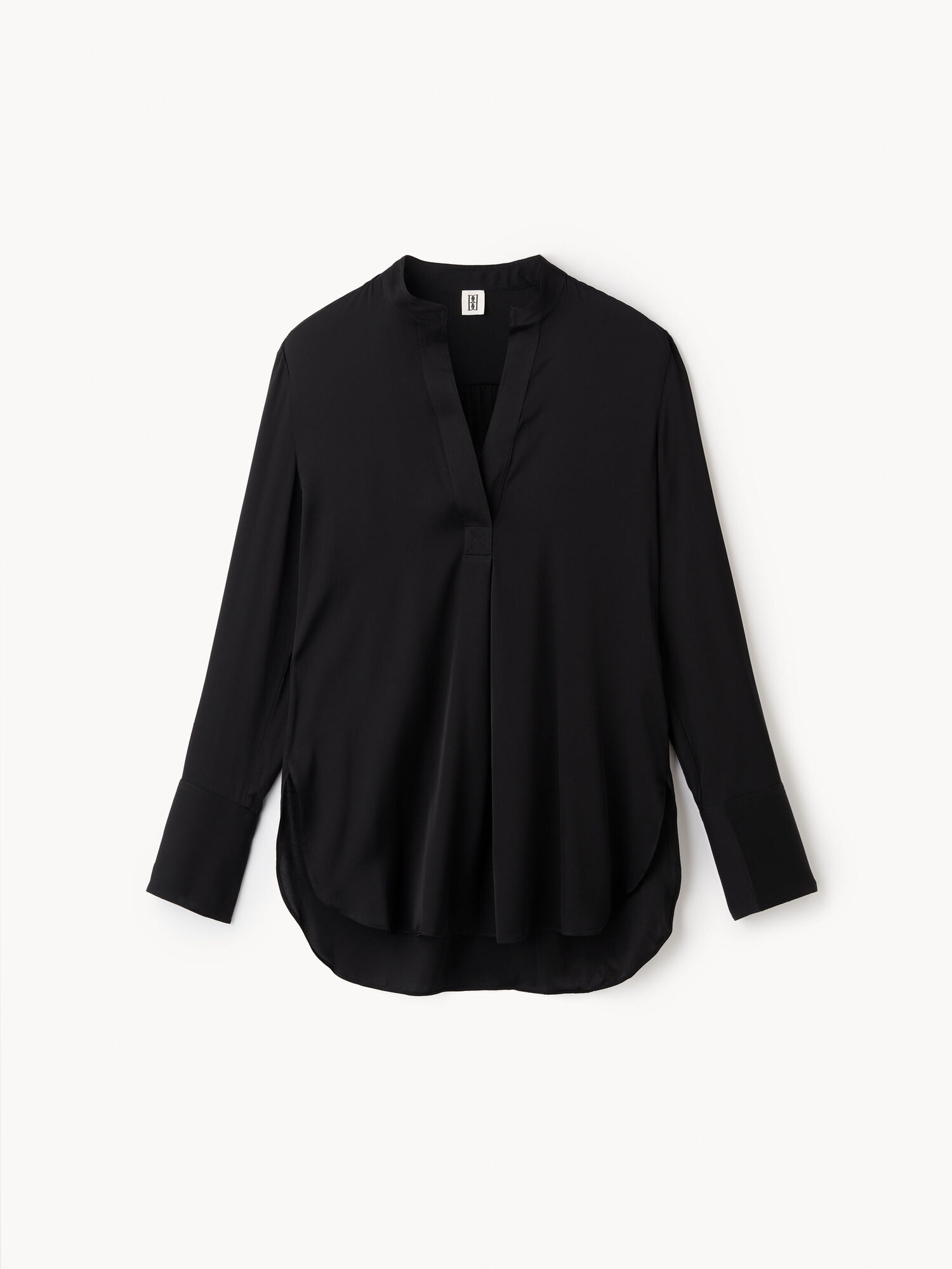 By Malene Birger Mabillon Silk Košulje Crne | HR_BB42132