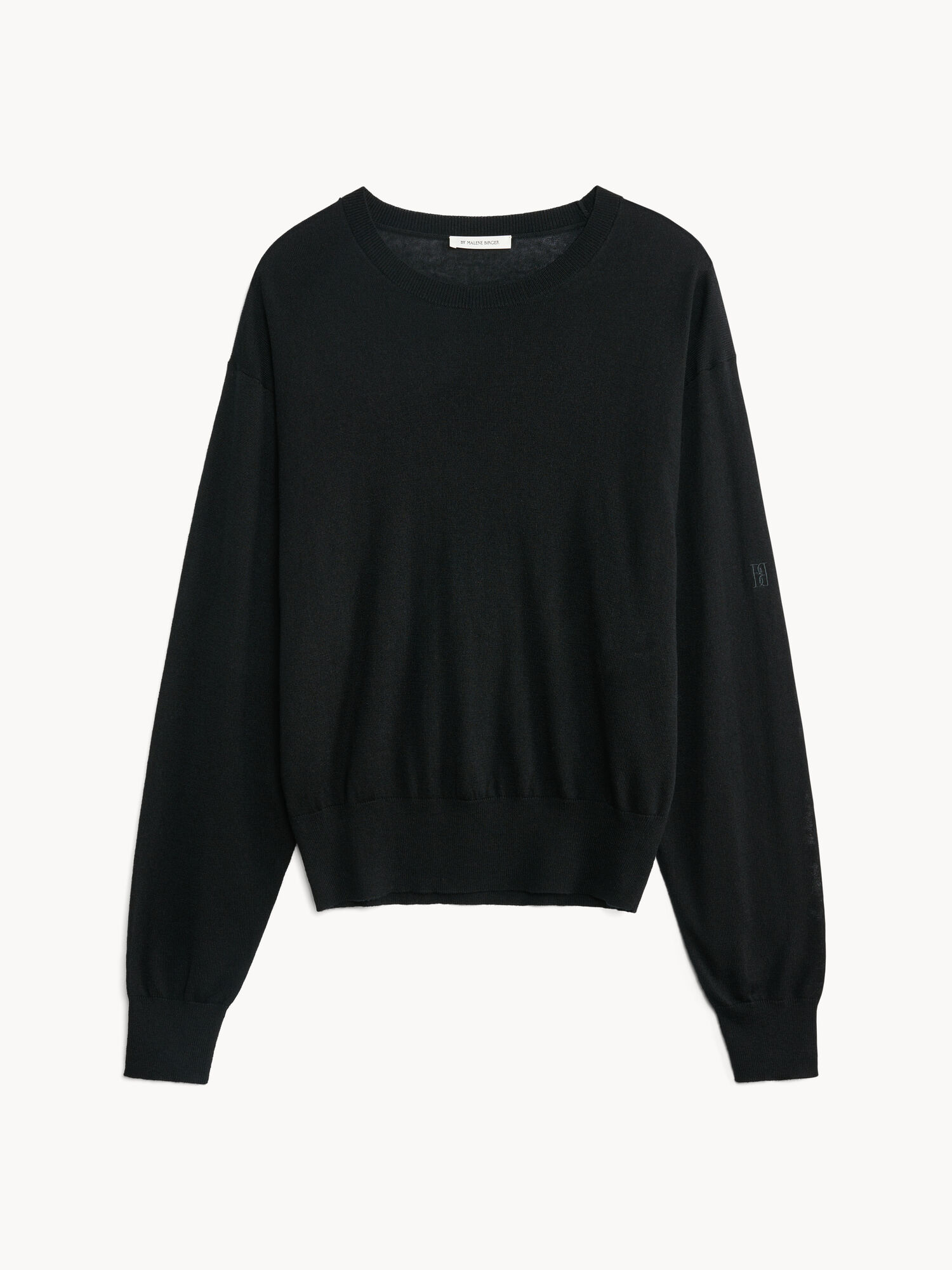 By Malene Birger Mantea Wool-blend Sweater Pletenina Crne | HR_BB99277