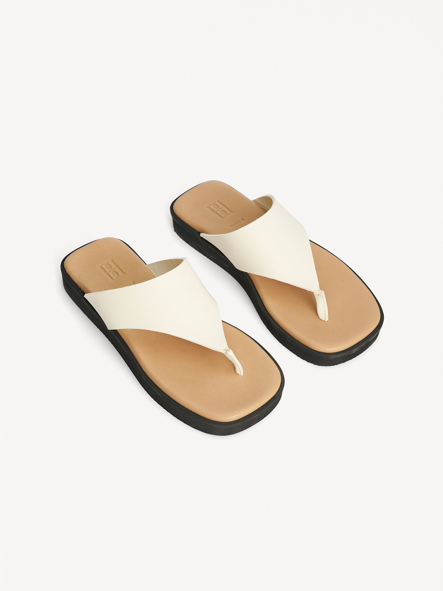 By Malene Birger Marisol Leather Sandals Cipele Krem | HR_BB51116