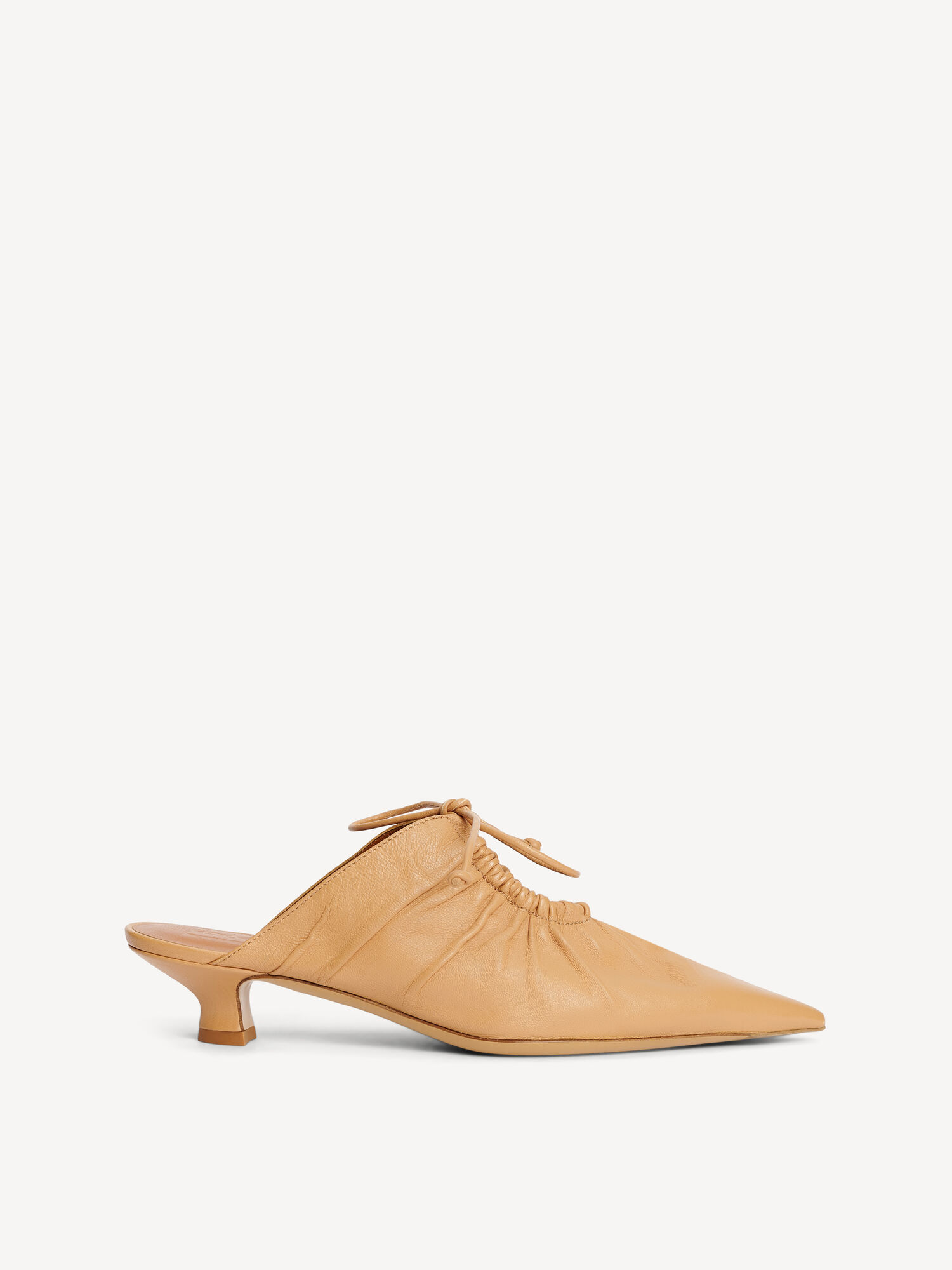 By Malene Birger Masey Leather Mules Cipele Bež | HR_BB68800