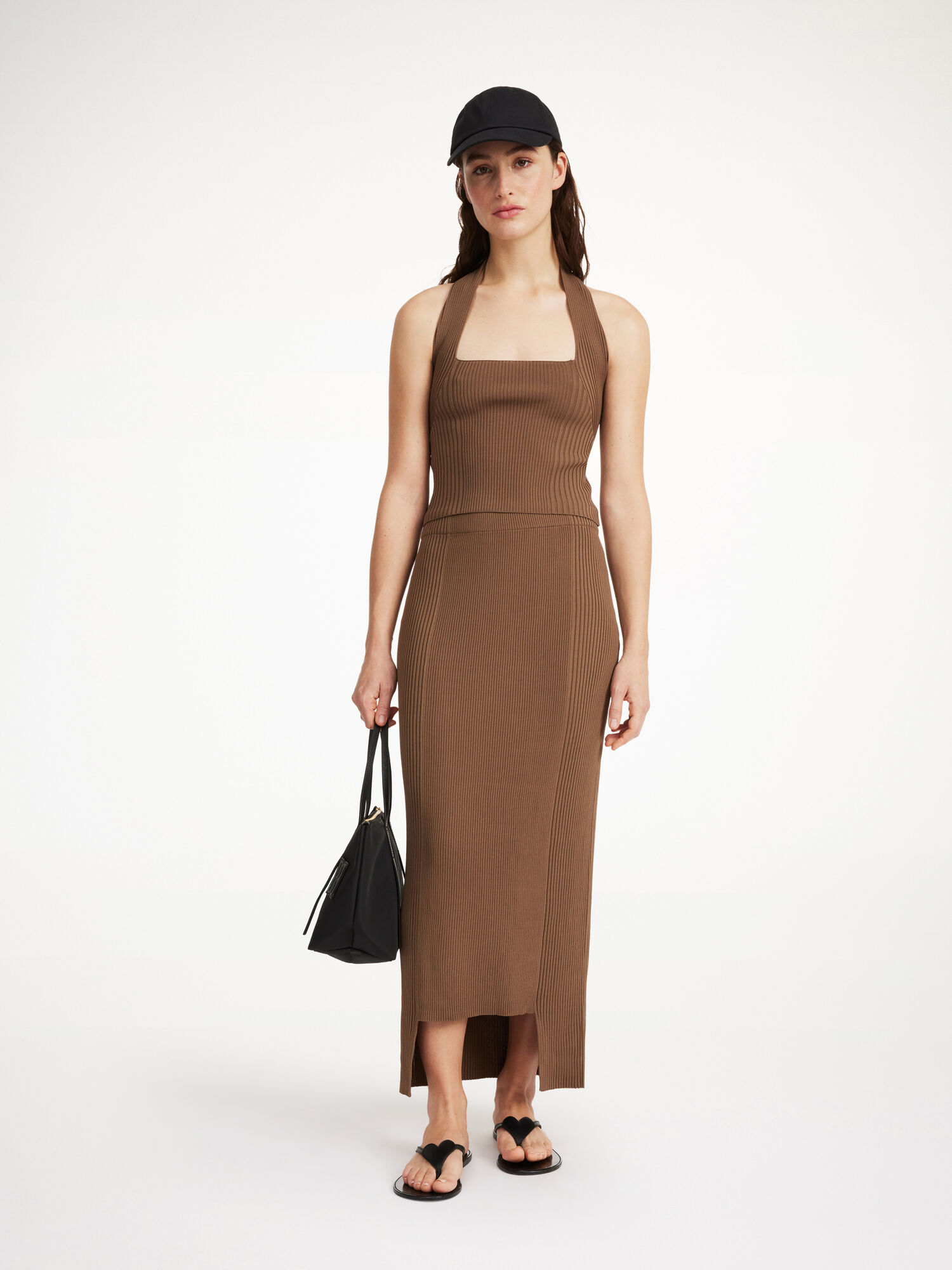 By Malene Birger Merine Maxi Skirt Pletenina Shitake | HR_BB37723