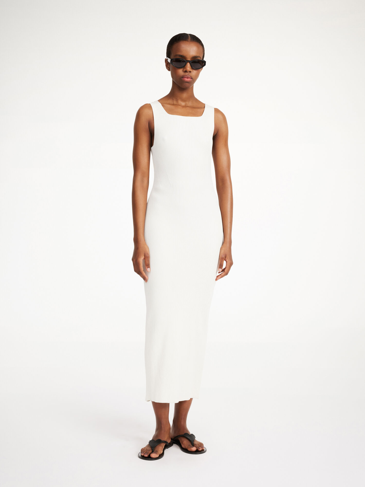 By Malene Birger Milelo Maxi Dress Pletenina Bijele | HR_BB20564