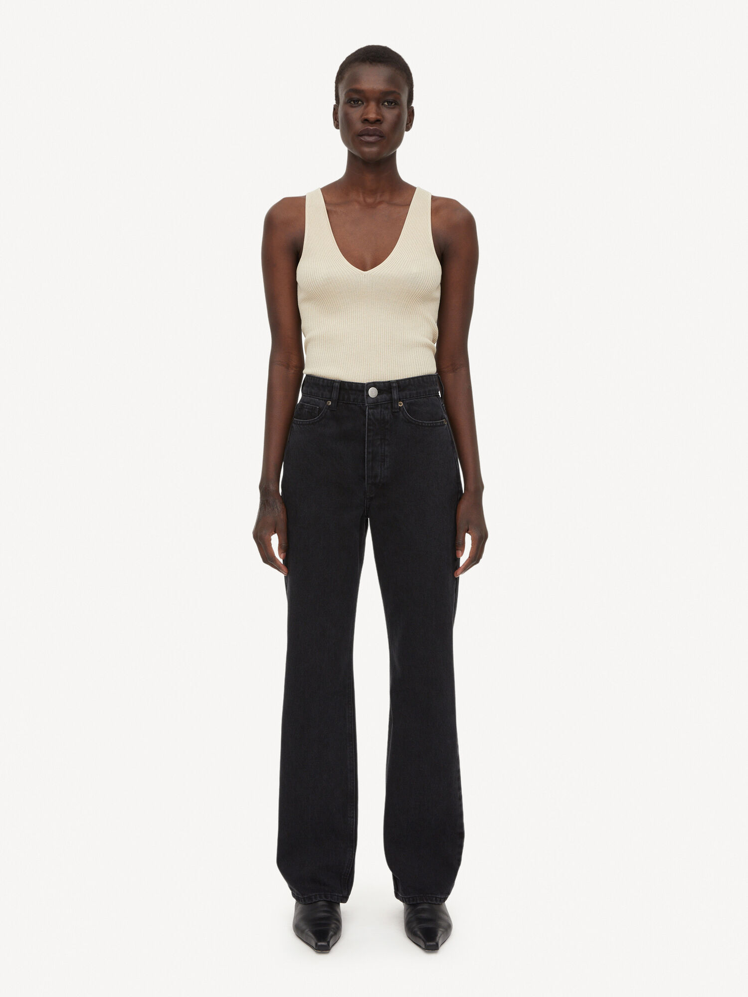 By Malene Birger Miliumlo Organic Cotton Hlače Crne | HR_BB80807