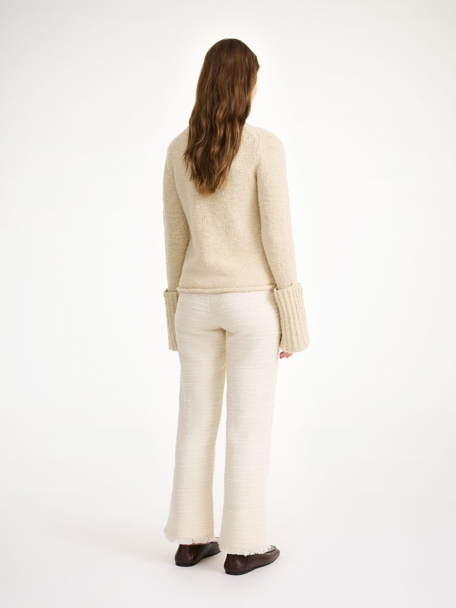 By Malene Birger Nadihas High-waist Hlače Bijele | HR_BB16613