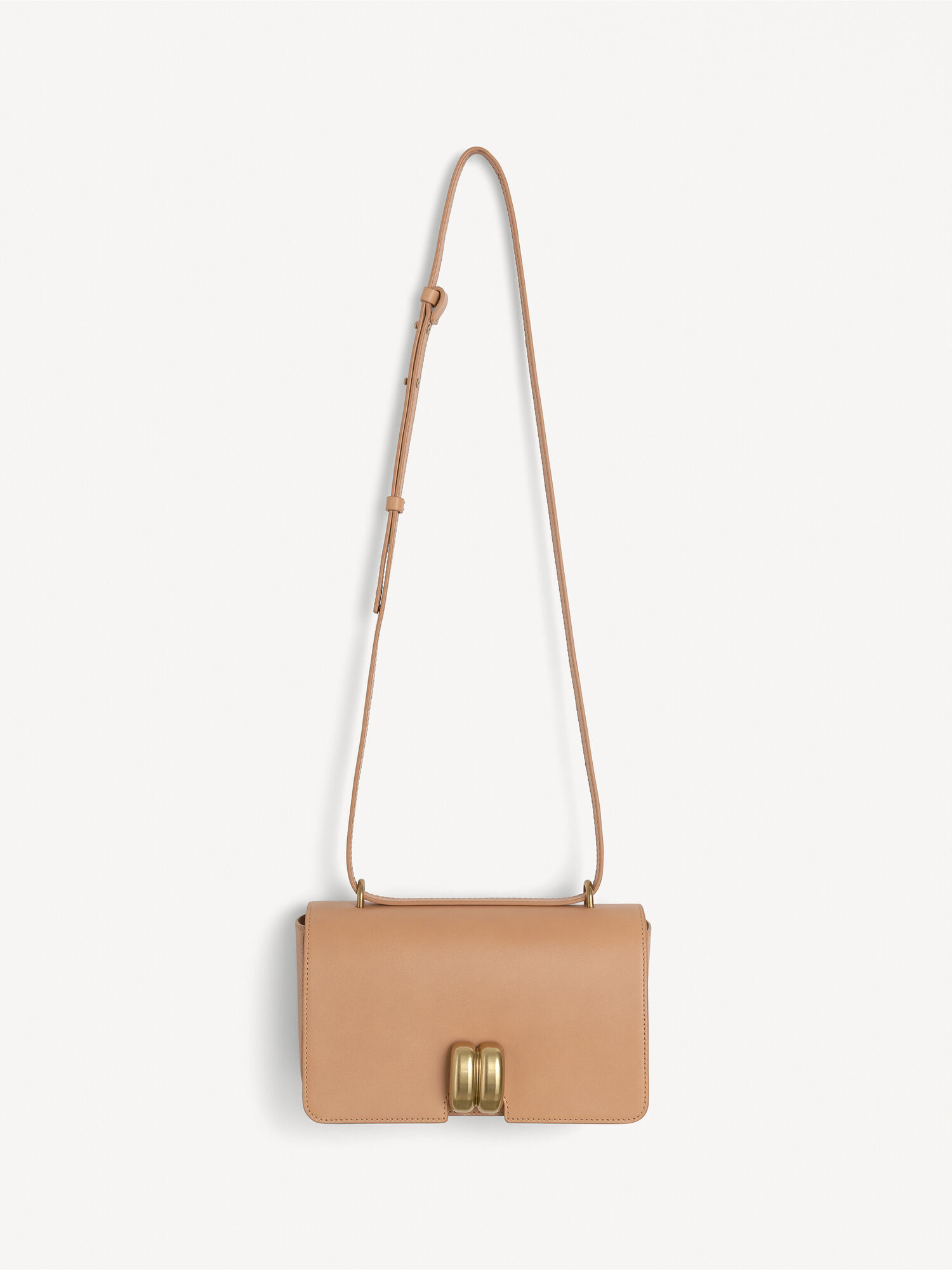 By Malene Birger Noval Leather Shoulder Torbe Tan | HR_BB23085