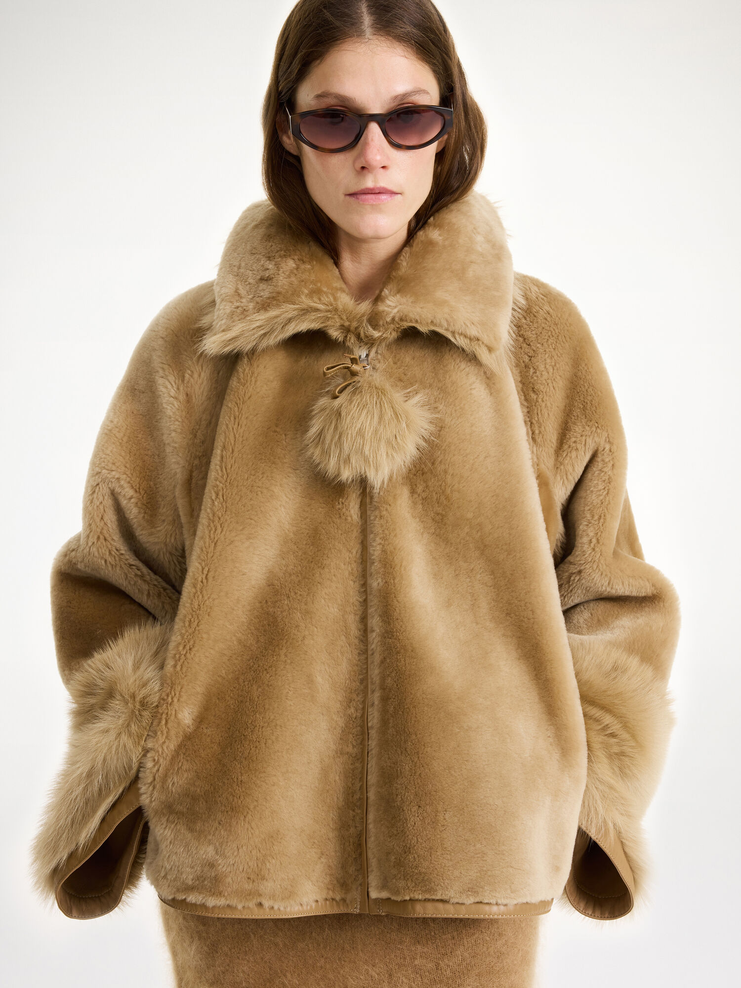 By Malene Birger Odellies Shearling Jakne Tannin | HR_BB21918