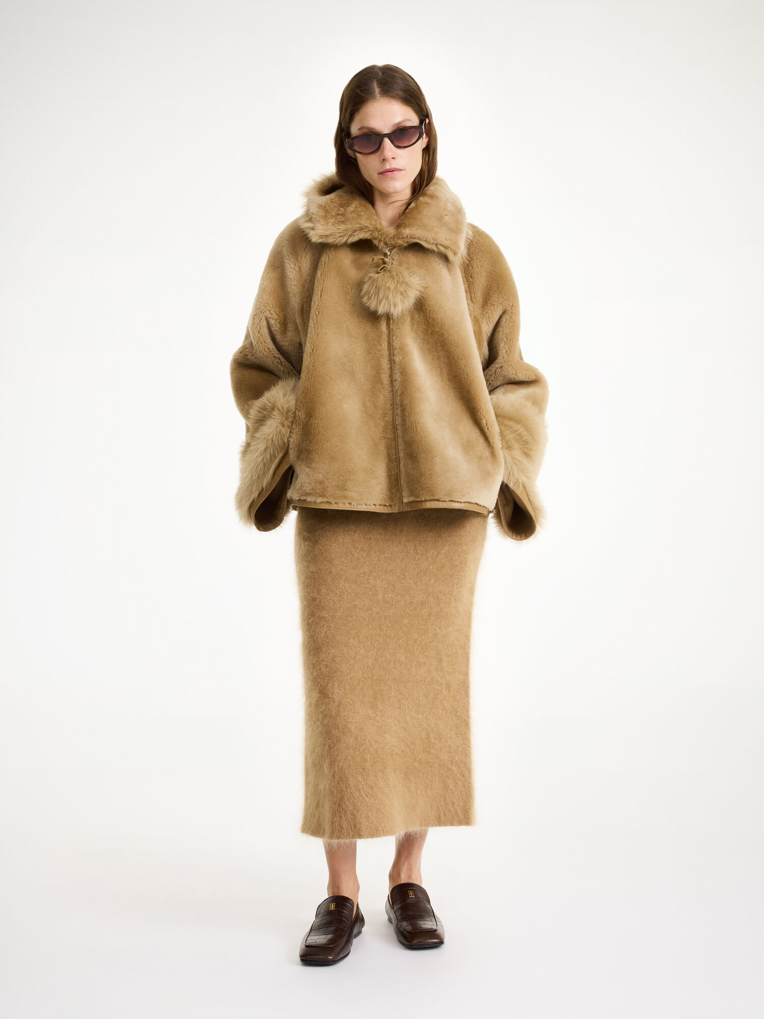 By Malene Birger Odellies Shearling Jakne Tannin | HR_BB21918