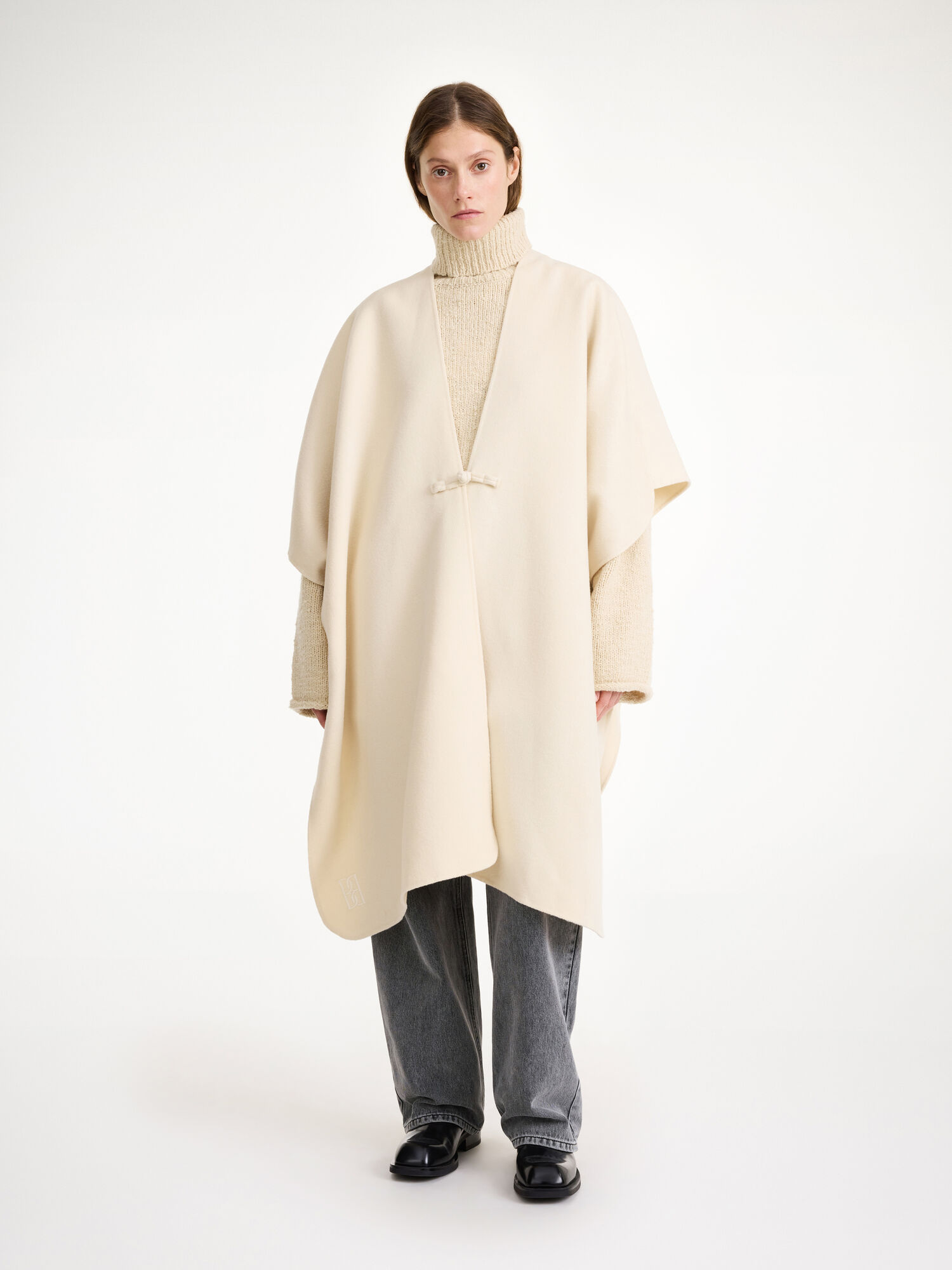 By Malene Birger Robertas Wool Cape Jakne Pearl | HR_BB21352