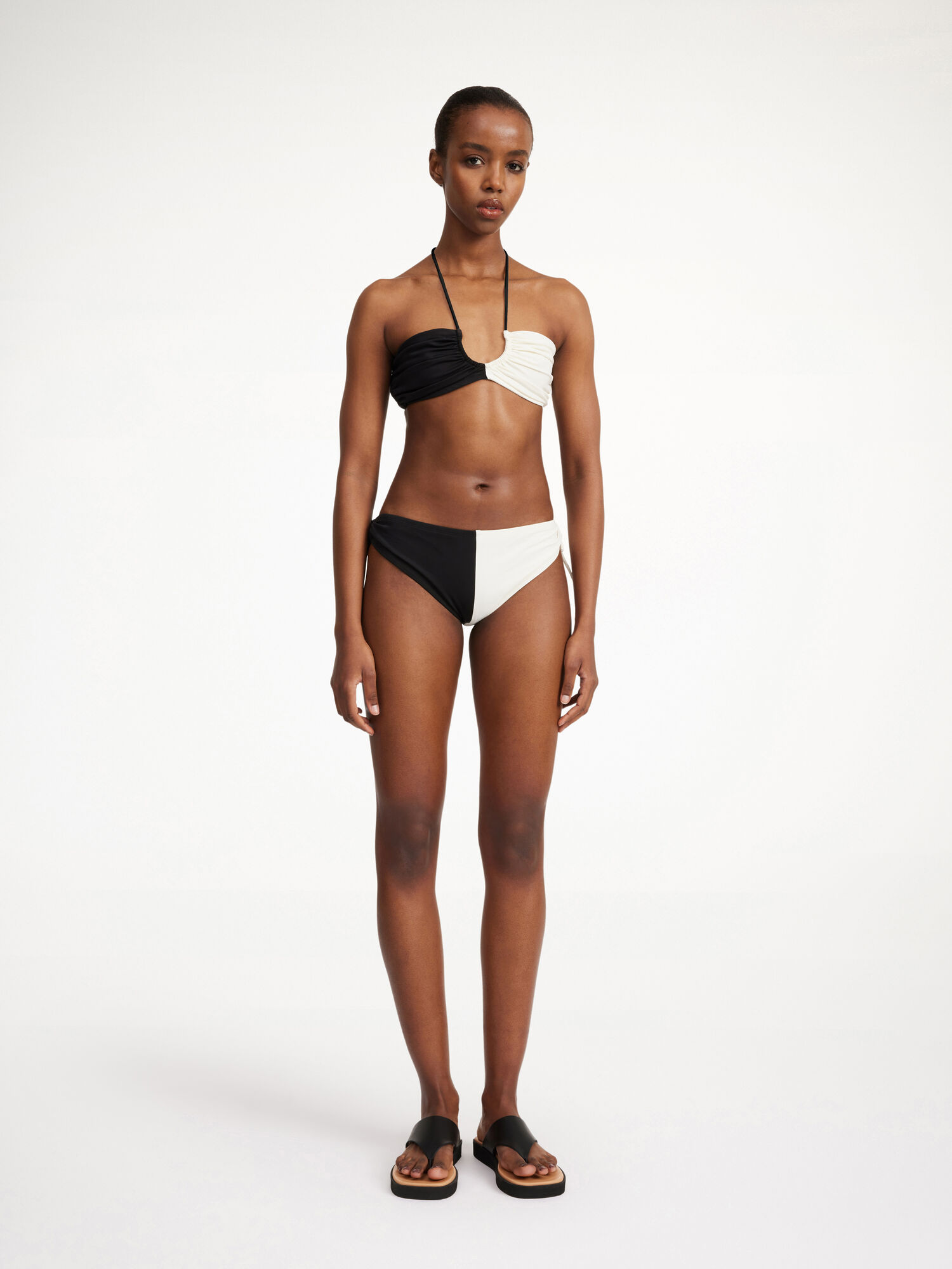 By Malene Birger Seabay Low Bikini Bottoms Kupaći Kostimi Crne Bijele | HR_BB16199