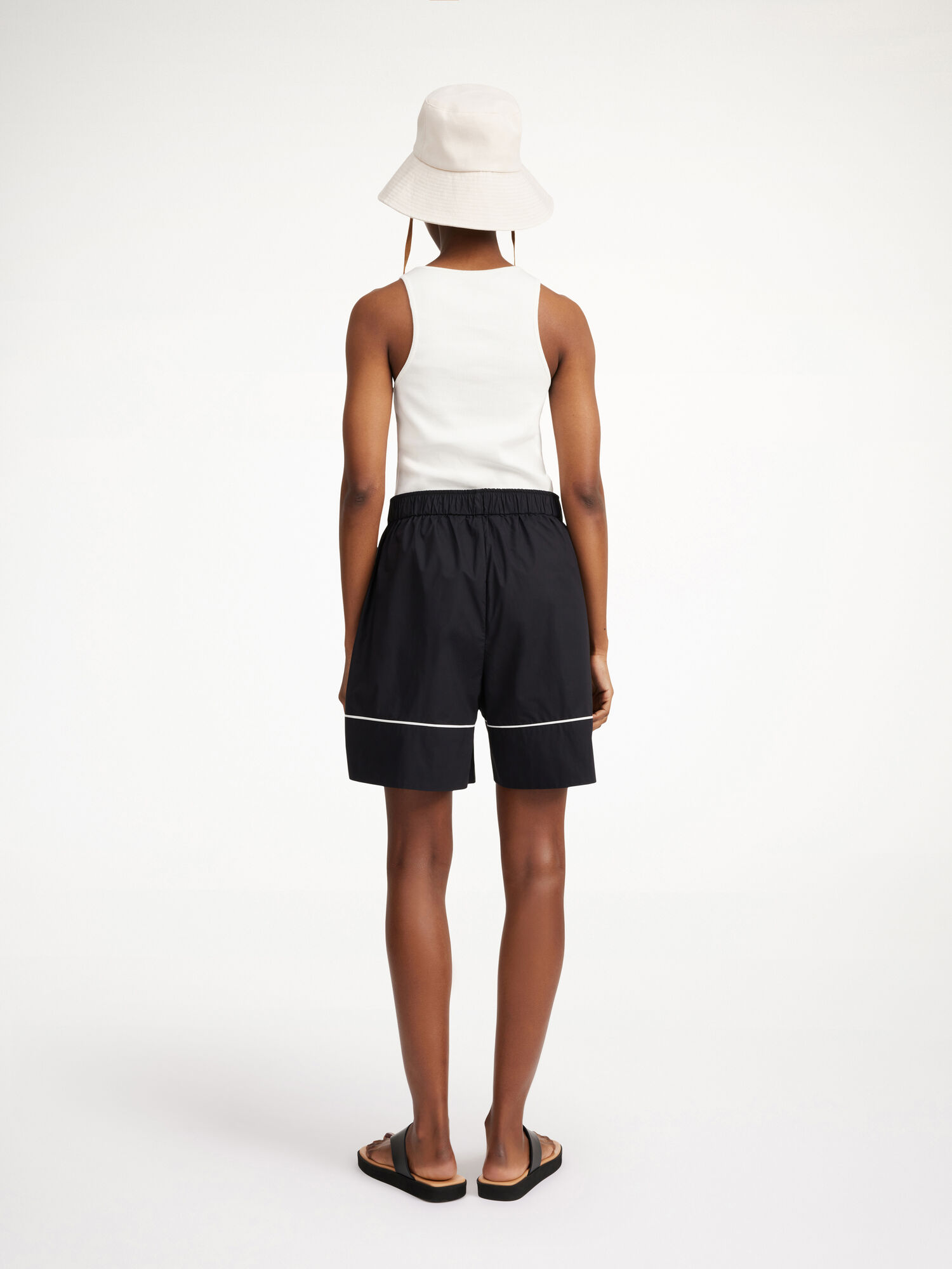 By Malene Birger Siara Organic Cotton Kratke Hlače Crne | HR_BB86684