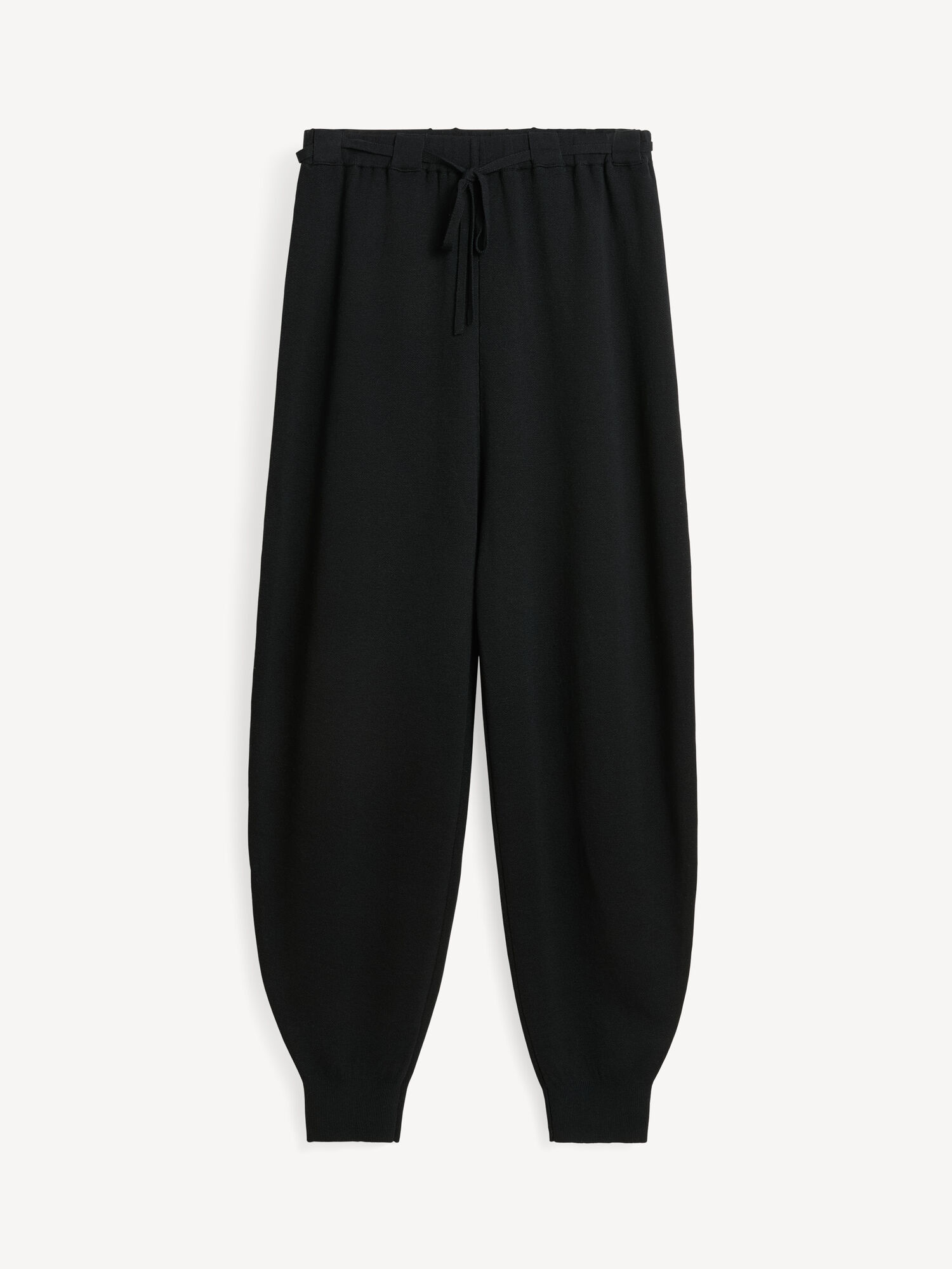 By Malene Birger Tevana High-waisted Trousers Pletenina Crne | HR_BB35979