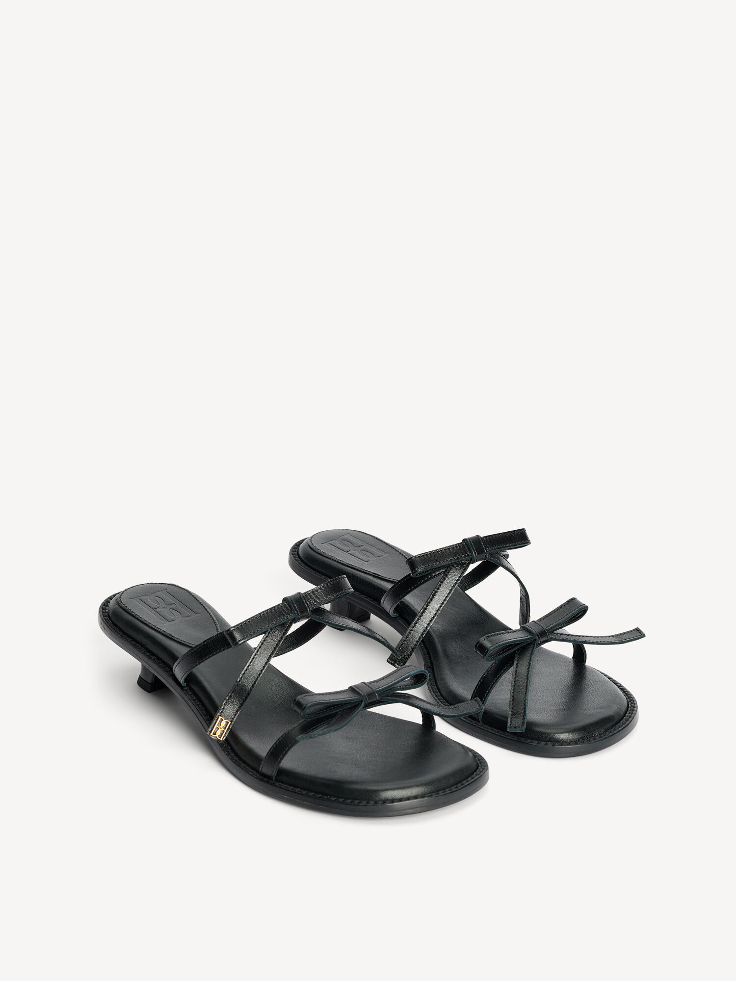 By Malene Birger Tianno Leather Sandals Cipele Crne | HR_BB69002