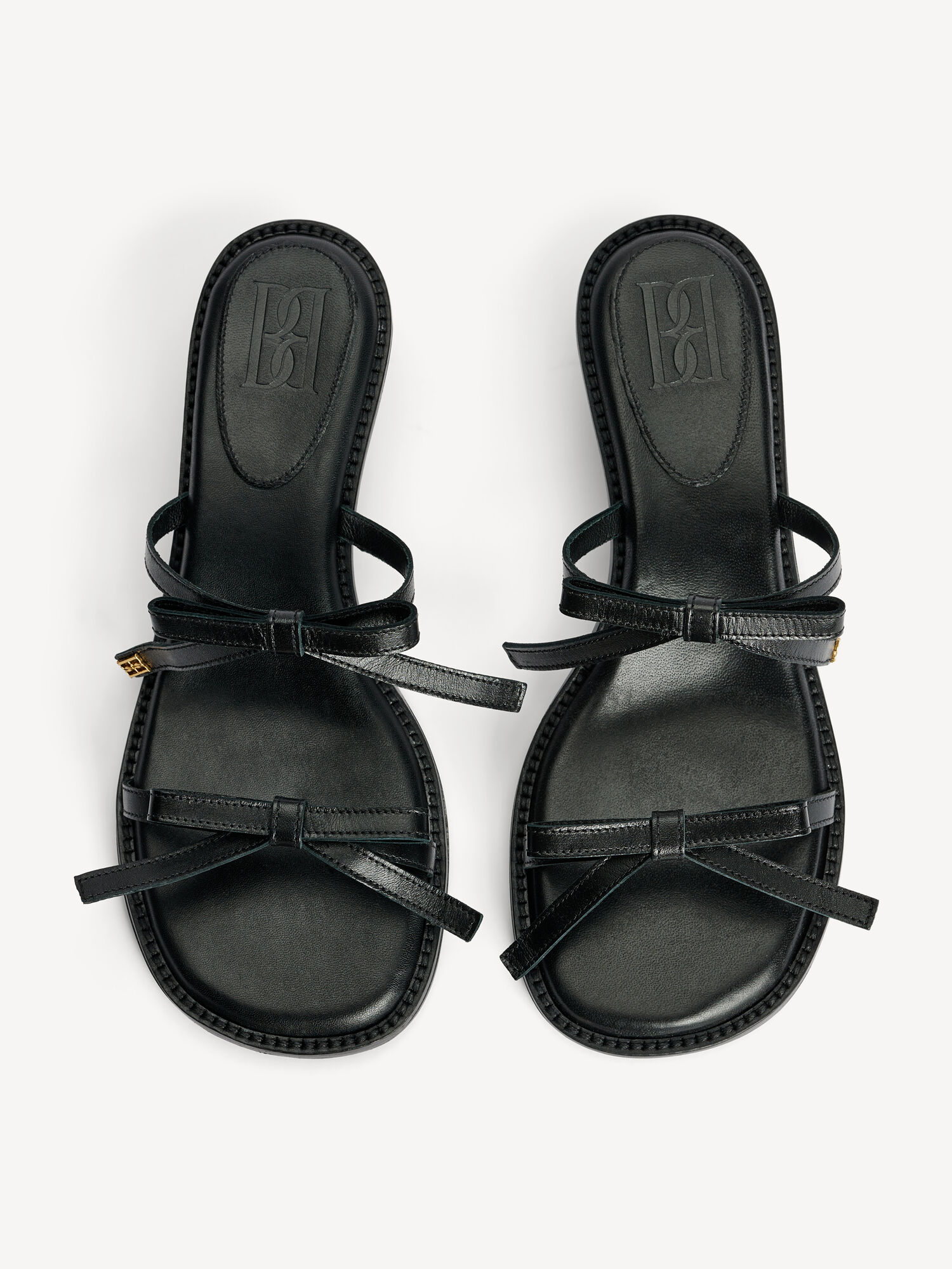 By Malene Birger Tianno Leather Sandals Cipele Crne | HR_BB69002