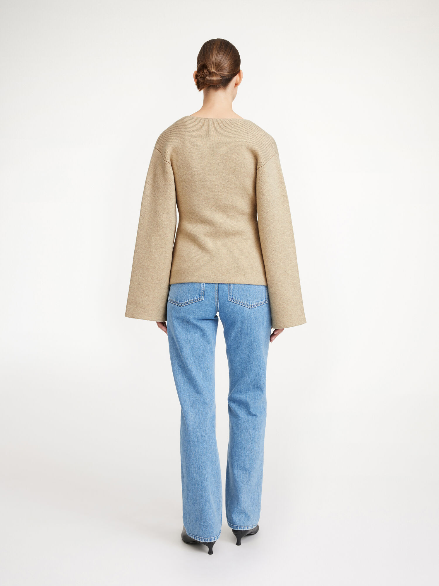 By Malene Birger Tinley Wool Cardigan Pletenina Bež | HR_BB57358