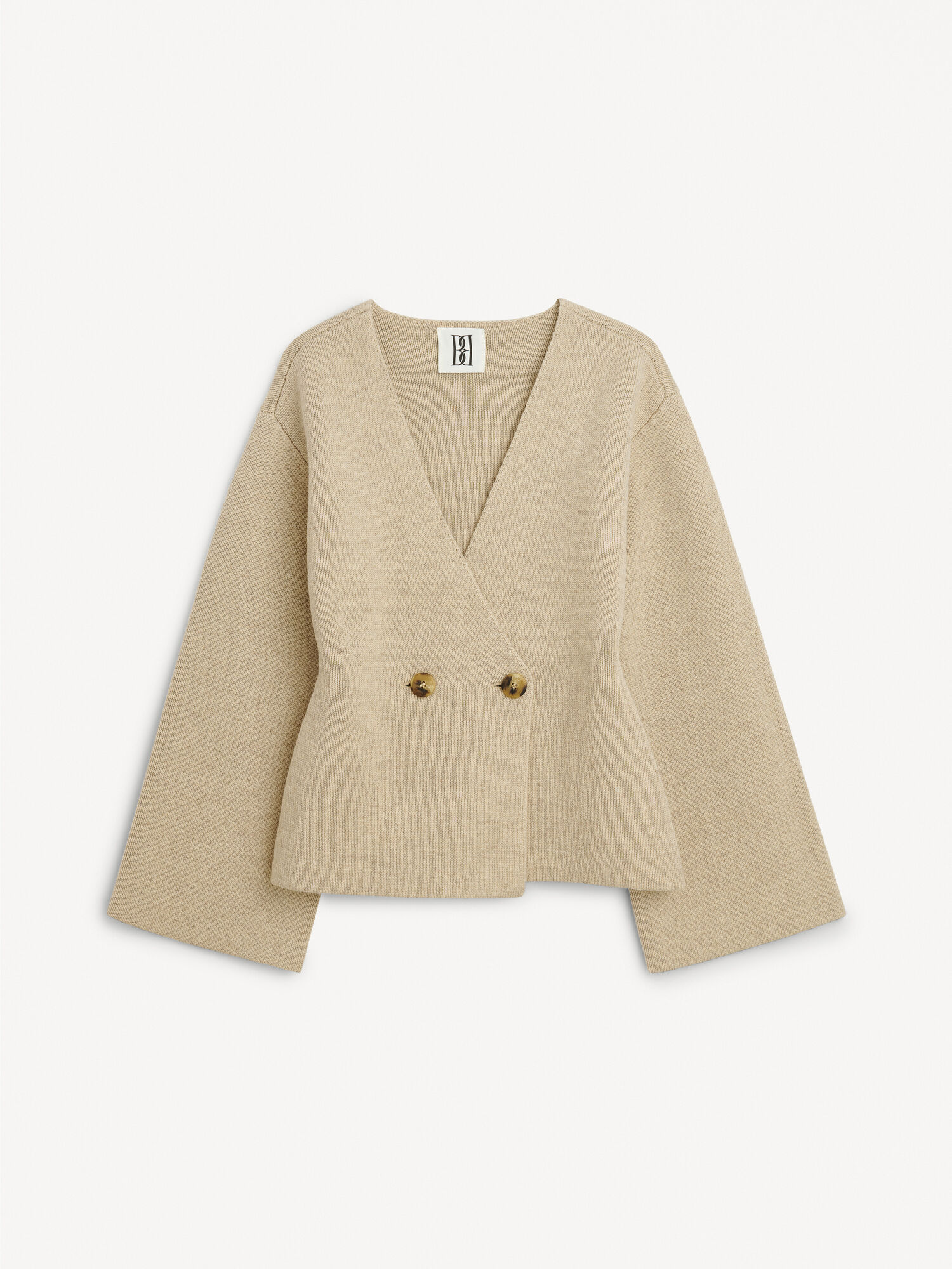 By Malene Birger Tinley Wool Cardigan Pletenina Bež | HR_BB57358