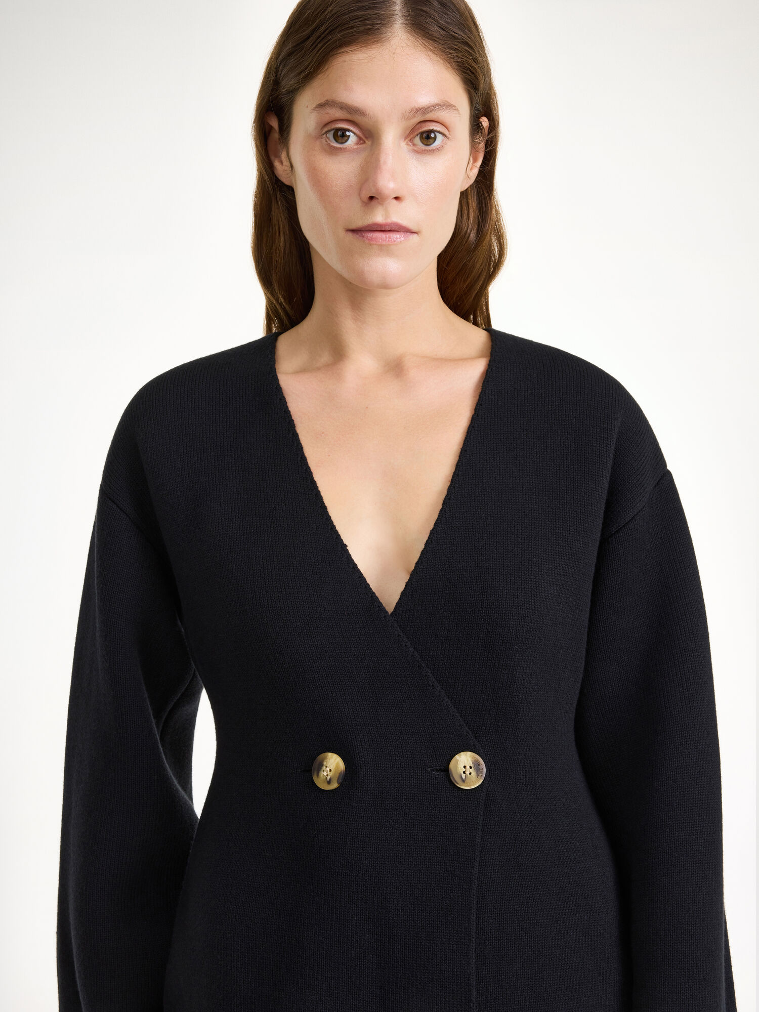 By Malene Birger Tinley Wool-blend Cardigan Pletenina Crne | HR_BB78693