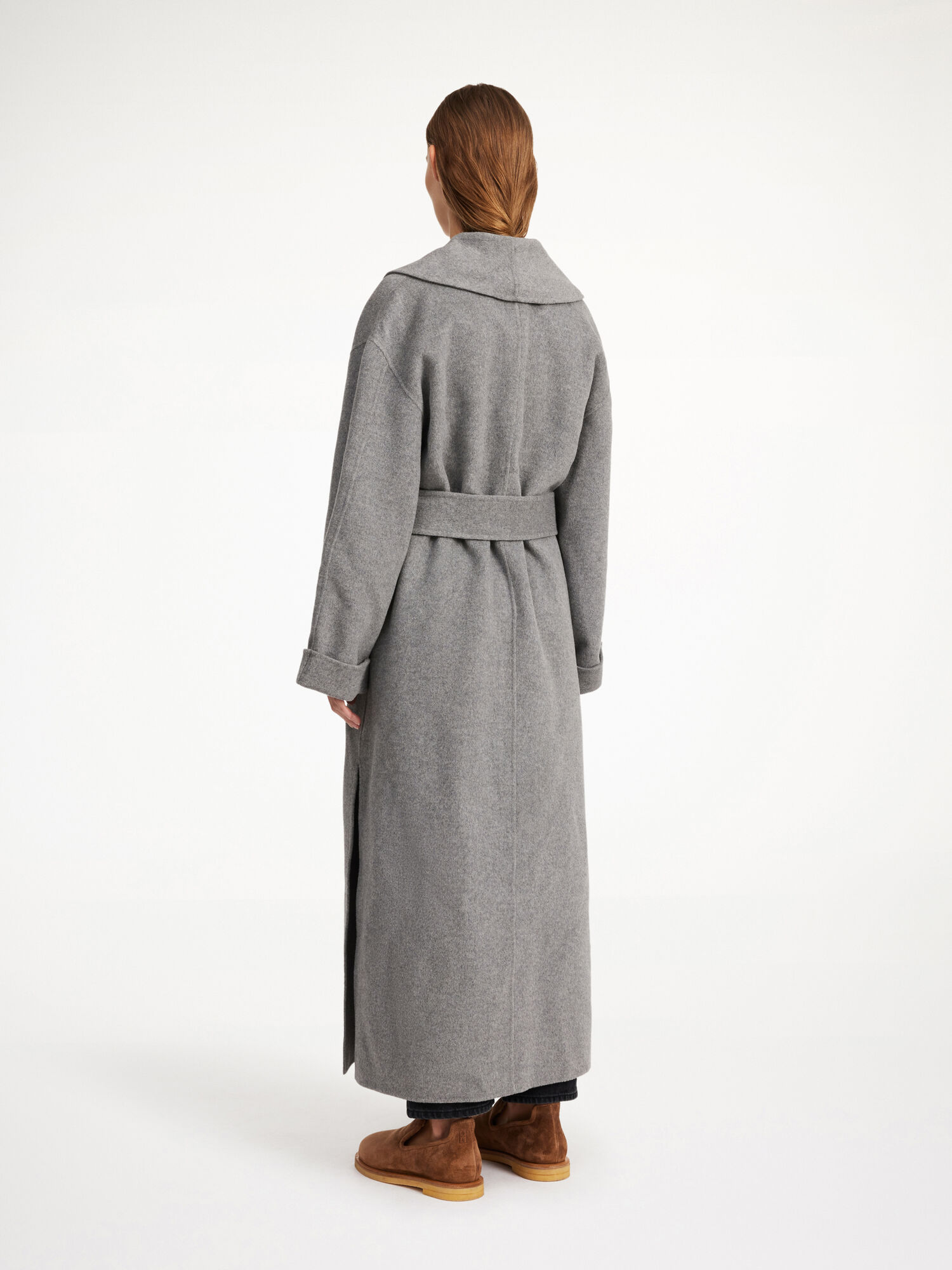 By Malene Birger Trullem Wool Jakne Sive | HR_BB51938