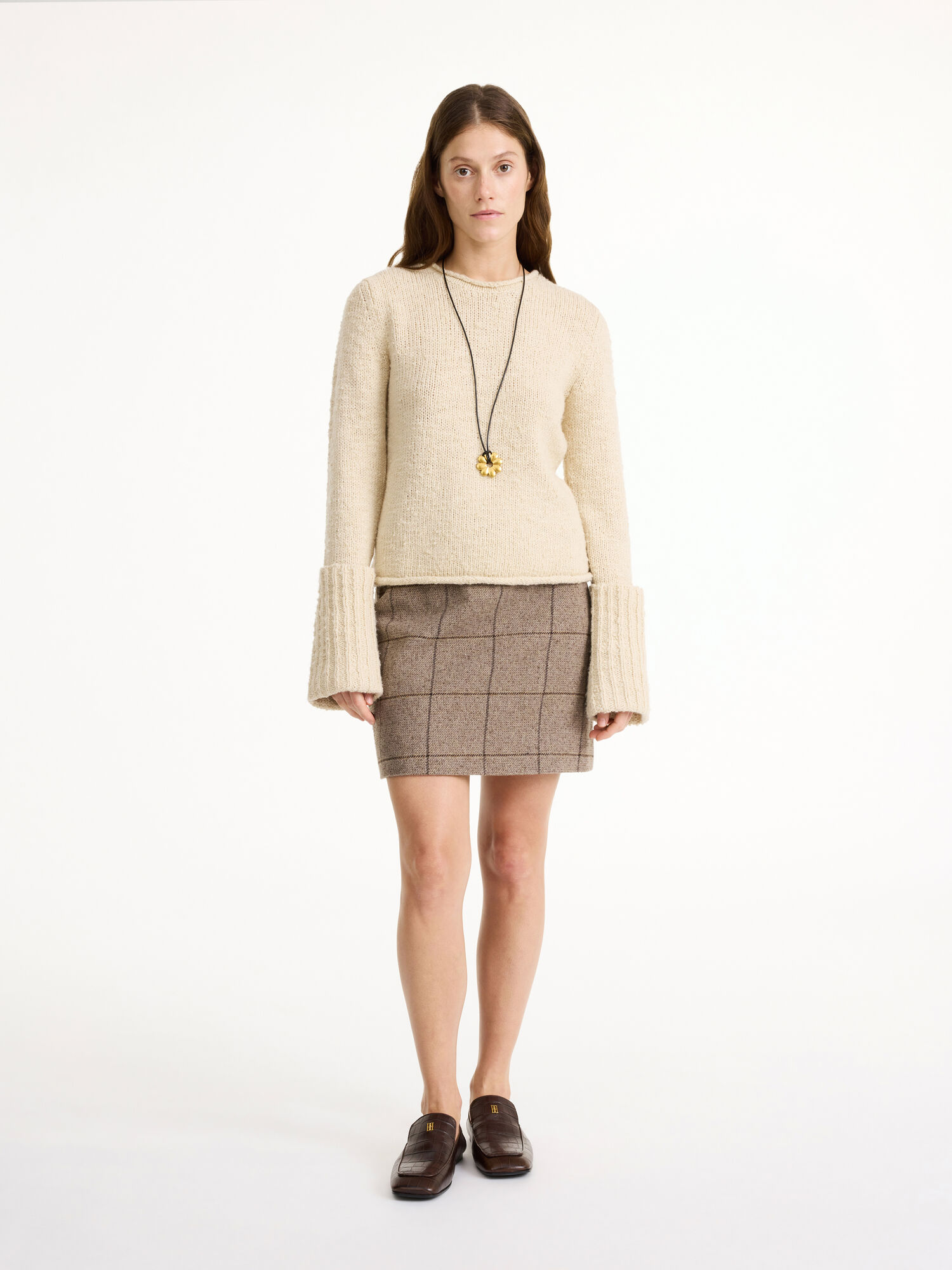 By Malene Birger Vestlinge Mini Suknje Autumn check | HR_BB87286