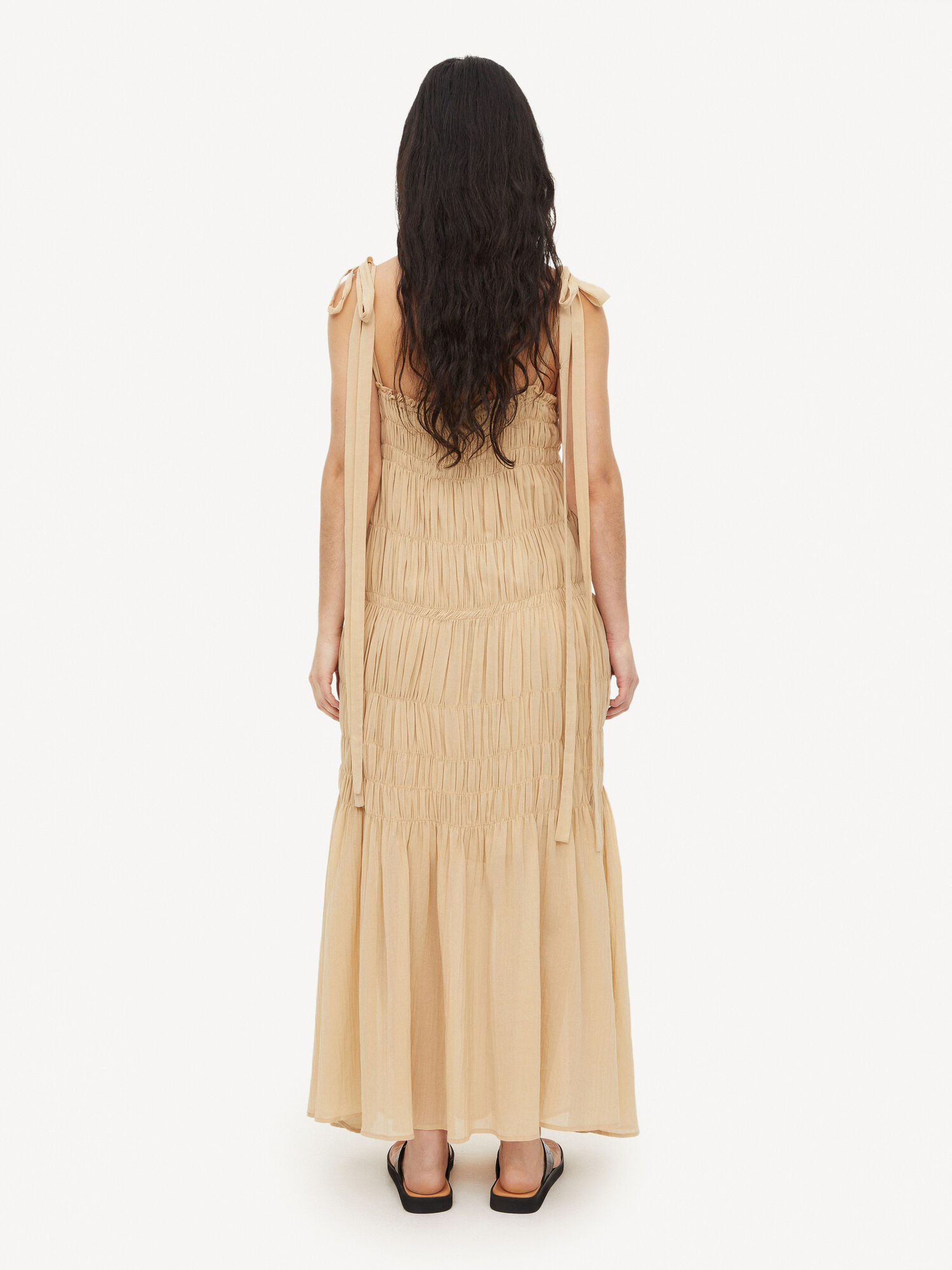 By Malene Birger Vyra Organic Cotton Maxi Haljina Wet Sand | HR_BB66195